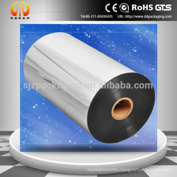 Metallized BOPP Film 18microns with Heat-Sealable